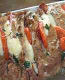 Lomo relleno de nueces