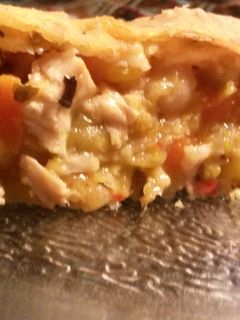 Una foto de Pastel de pollo y verduras