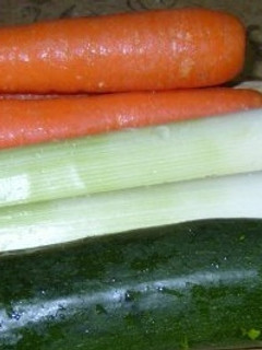 Una foto de Sopa fría de zanahorias