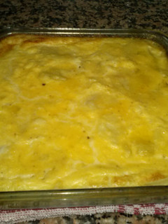 Una foto de Gratén de bacalao con patatas