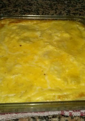 Una foto de Gratén de bacalao con patatas