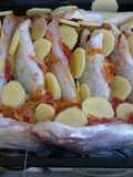 Bagres al horno con papas