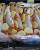 Bagres al horno con papas