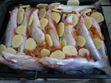 Bagres al horno con papas