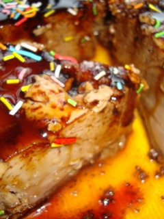Una foto de Flan de huevo caramelizado