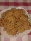 Galletas crujientes de avena, pasas, nueces y manzana
