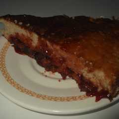 Una foto de Torta trocitos de membrillo