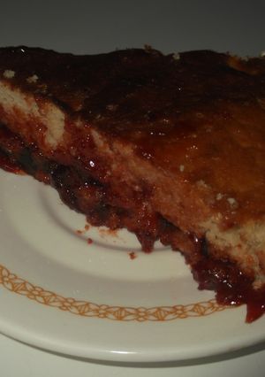 Una foto de Torta trocitos de membrillo