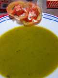 Crema de zapallo, apio y zanahoria