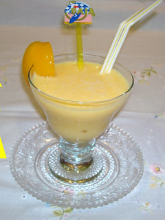 Una foto de Yogur al melocotón