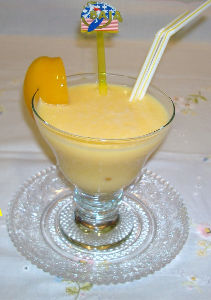Una foto de Yogur al melocotón