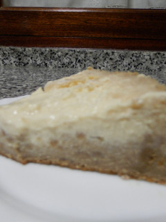 Una foto de Tarta de queso con base de galletas