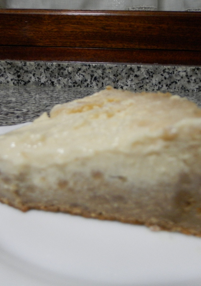 Una foto de Tarta de queso con base de galletas