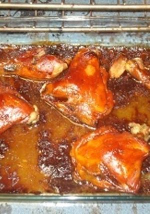 Una foto de Pollo en barbacoa simple de bote