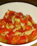 Bacalao con pimiento rojo (Esgarraet valenciano)