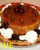 Flan de huevo con dulce de leche y chocolate