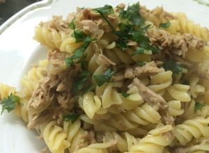 Una foto de Fusilli con tonno (atún)