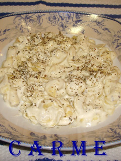 Una foto de Tortellini al roquefort
