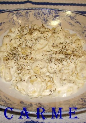 Una foto de Tortellini al roquefort