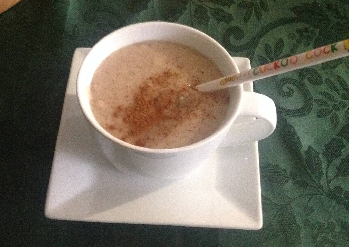 Natillas de harina de almendras, avena y maíz en microondas