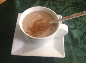 Una foto de Natillas de harina de almendras, avena y maíz en microondas