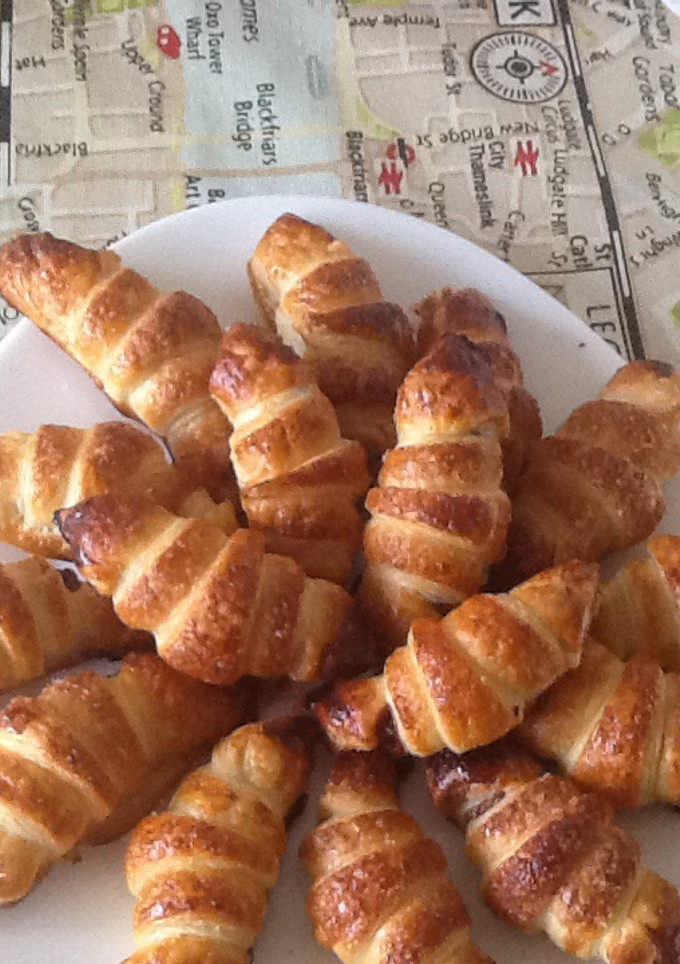 Una foto de Croissants con onzas de chocolate