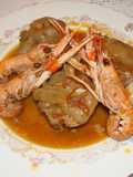 Pies de cerdo con escamarlanes