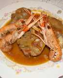 Pies de cerdo con escamarlanes
