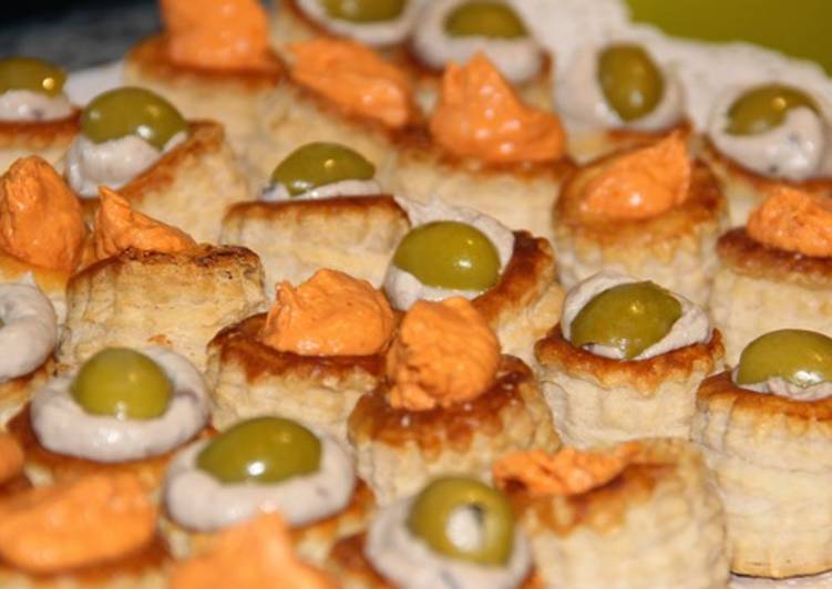 "Vol Au Vents" rellenos de Anchoa y Sobrasada