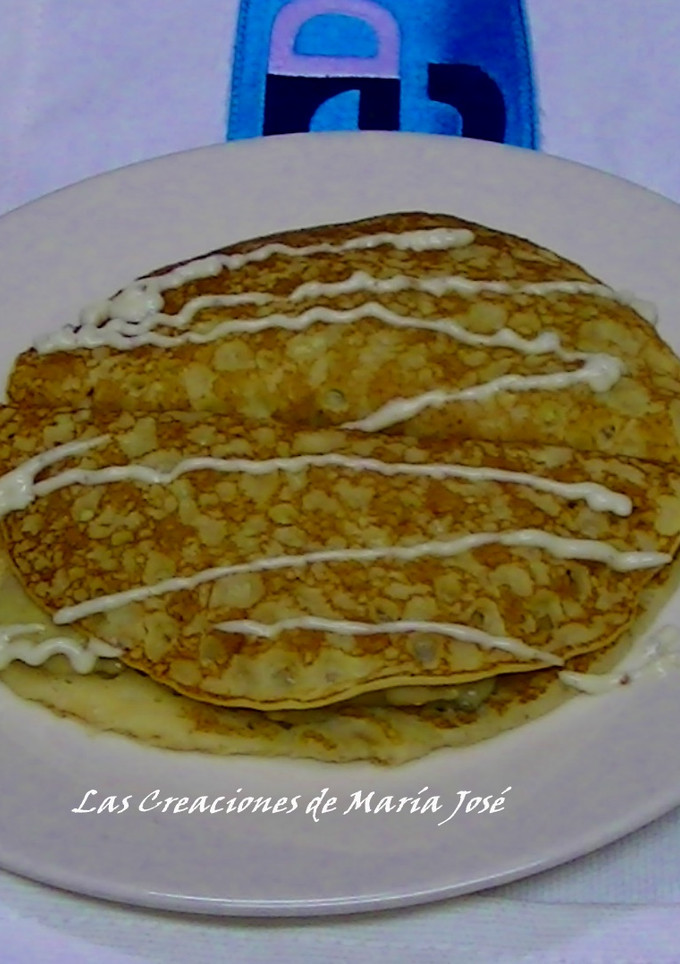 Una foto de Crepes de champiñones