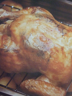Una foto de Pollo relleno con salsa de mandarinas