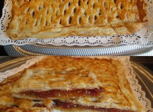 Una foto de Empanada de cabello de angel y jamon iberico