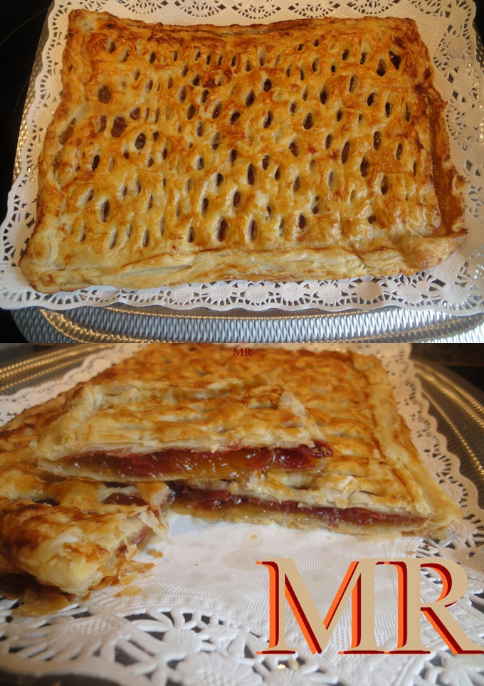 Una foto de Empanada de cabello de angel y jamon iberico