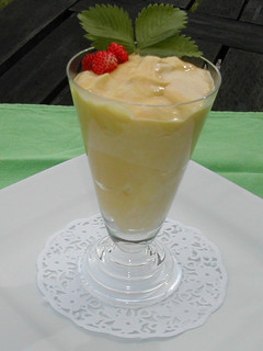 Una foto de Crema de melocotón