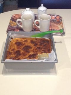 Una foto de Bizcocho de coco y maíz (Arepa Dominicana)