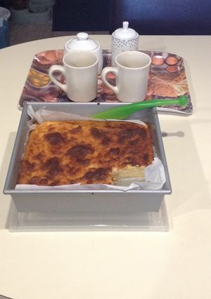 Una foto de Bizcocho de coco y maíz (Arepa Dominicana)