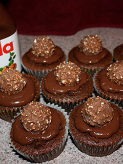 Una foto de Mini cupcakes de crema de avellanas
