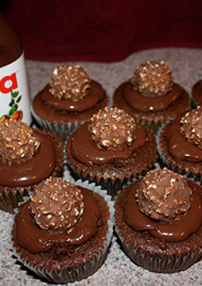 Una foto de Mini cupcakes de crema de avellanas