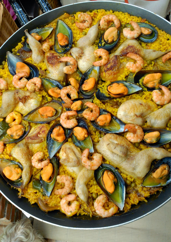 Una foto de Arroz tierra, mar y aire