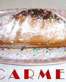 Plum cake con café