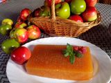Dulce en barra de manzanas