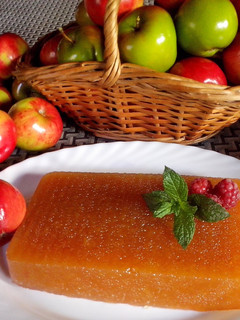 Una foto de Dulce en barra de manzanas
