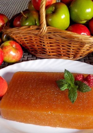 Una foto de Dulce en barra de manzanas