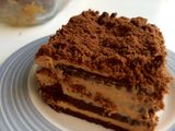 Chocotorta o torta de chocolinas rellena 