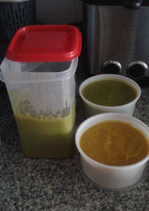 Una foto de Purés de verduras cremosos