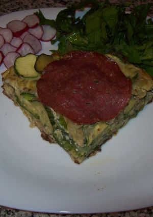 Una foto de Tortilla de zapallitos al horno