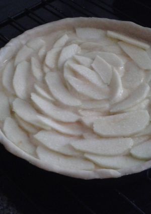 Una foto de Tarta de manzana esponjosa