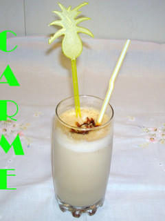 Una foto de Batido de limón y plátano al caramelo