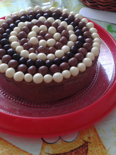 Una foto de Tarta chocolateada