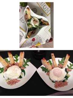 Una foto de Huevos escalfados con toque especial